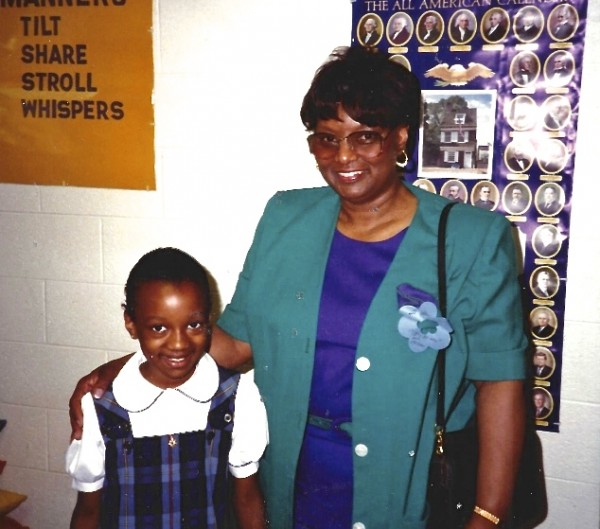 Miquelle and her Grandmother Detroit Country Day School Circa 1993 