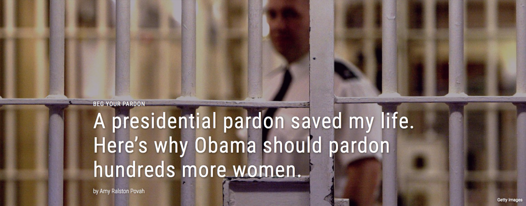 Amy R. Povah's Op Ed in Fusion seeks to increase more pardons for women