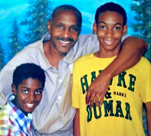 William with his grandsons