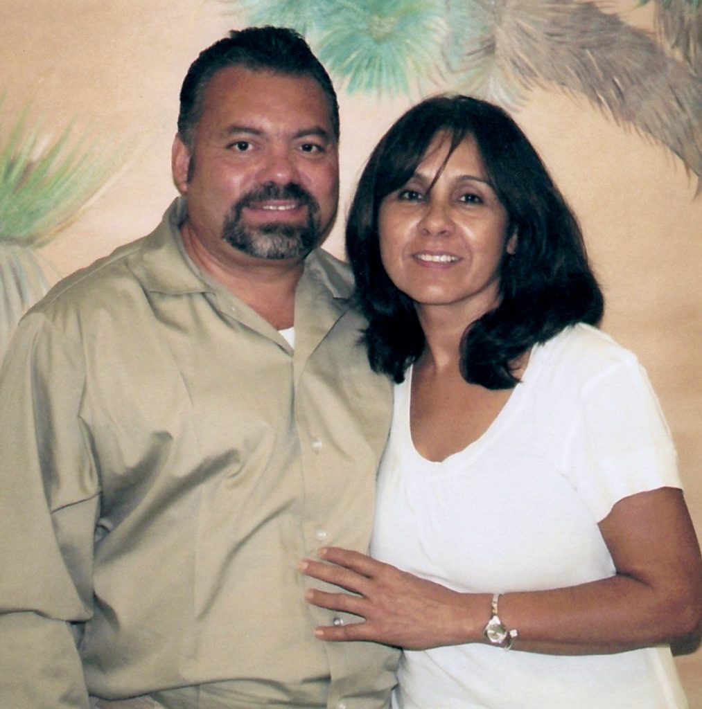 Wilfredo with his wife, Reyna